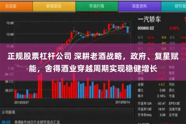 正规股票杠杆公司 深耕老酒战略，政府、复星赋能，舍得酒业穿越周期实现稳健增长