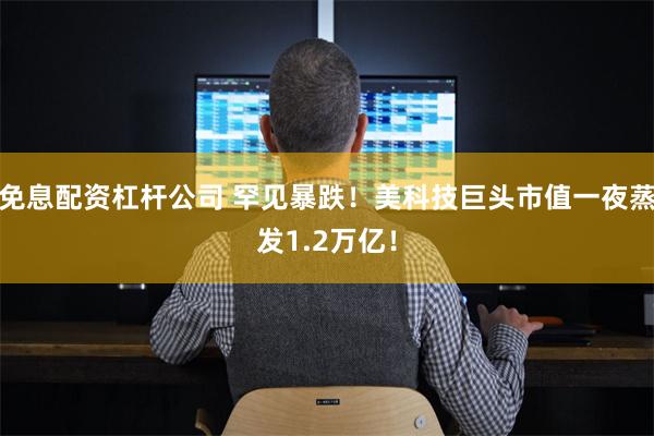 免息配资杠杆公司 罕见暴跌！美科技巨头市值一夜蒸发1.2万亿！