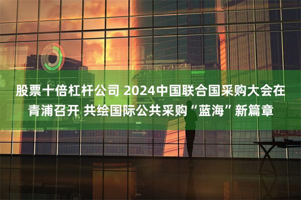 股票十倍杠杆公司 2024中国联合国采购大会在青浦召开 共绘国际公共采购“蓝海”新篇章